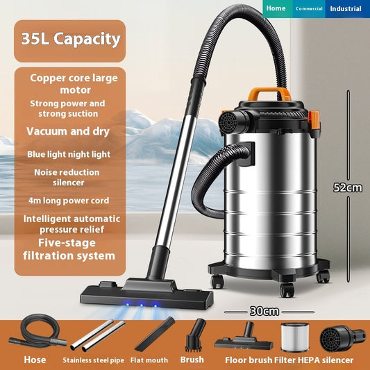 Vacuum Cleaner With Dry And Wet Blowing Functions