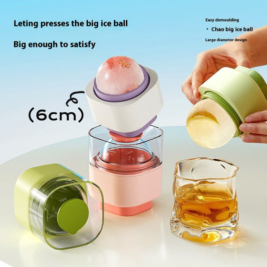 Food Grade Ice Hockey Mold Ice-making Silicone Circular Ice Cube