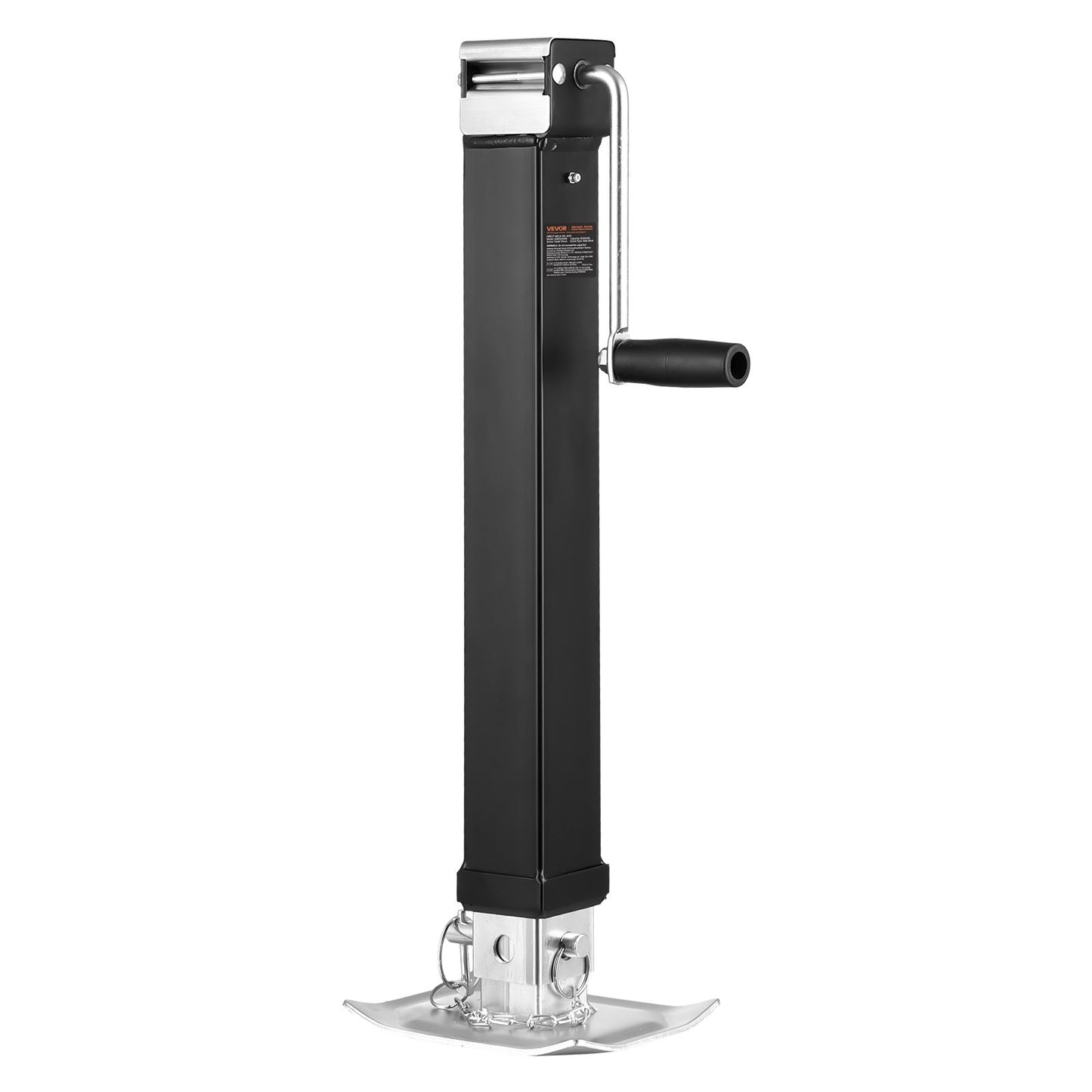 Trailer Jack Weld-on Pipe Mount Swivel Trailer Jack 8000 Lbs 15Travel