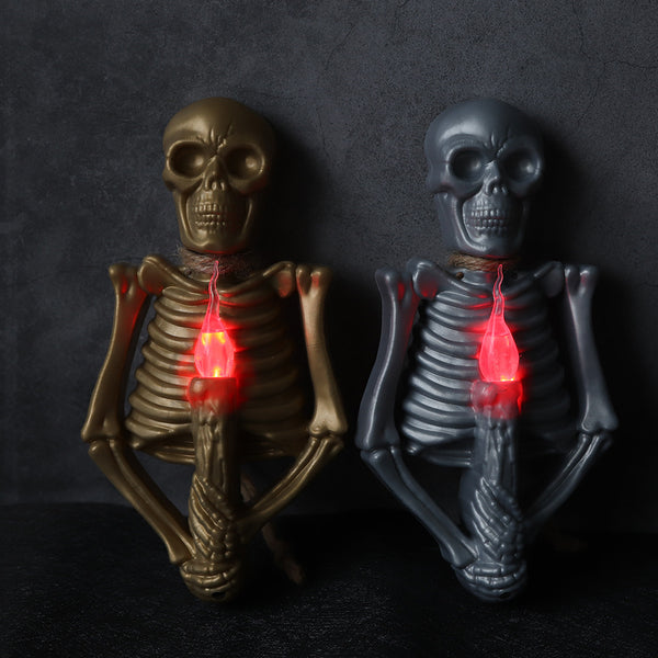 Halloween Deko Totenkopf Lampe