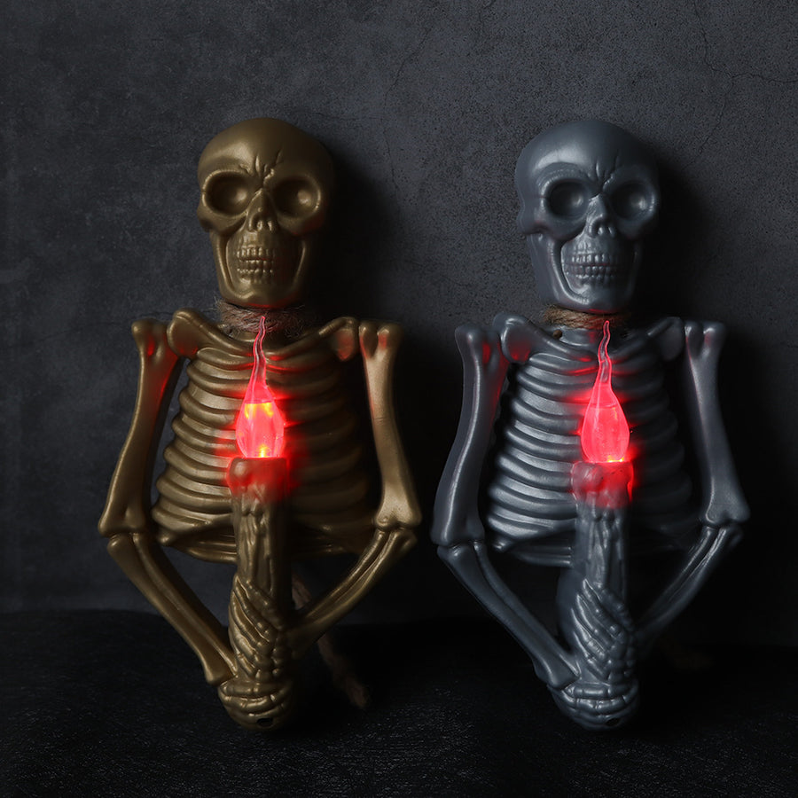 Halloween Deko Totenkopf Lampe