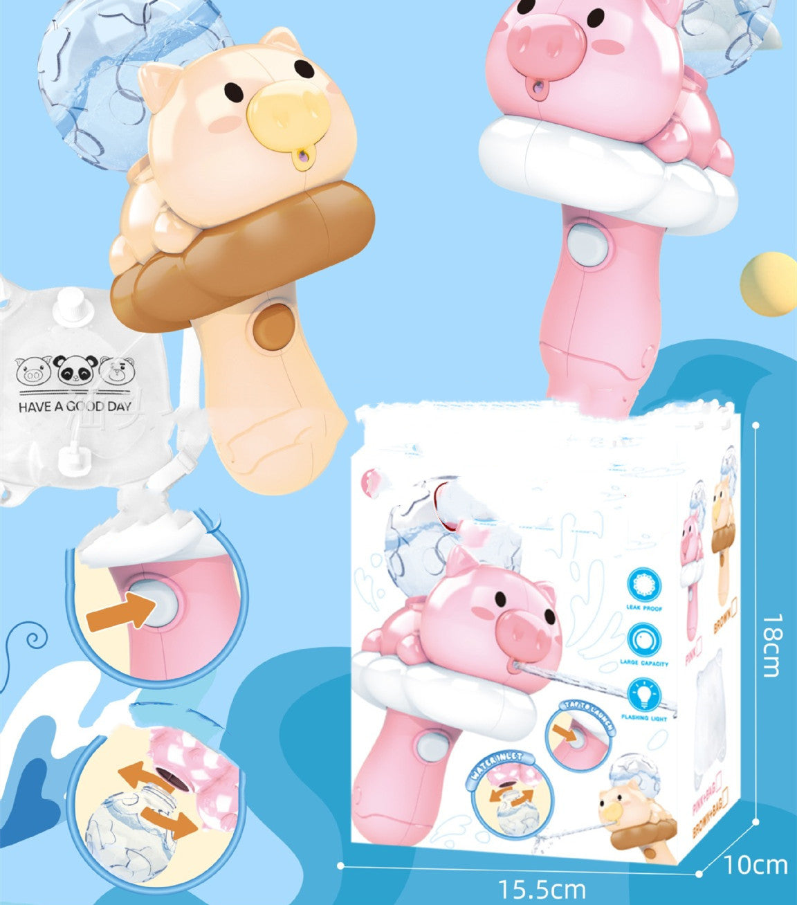 Water Spray Cartoon Water Gun Water Toy