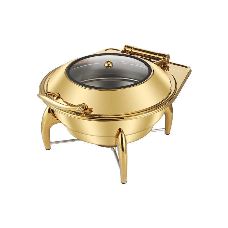 Hotel Restaurant Bufei Golden Stainless Steel Buffet Stove