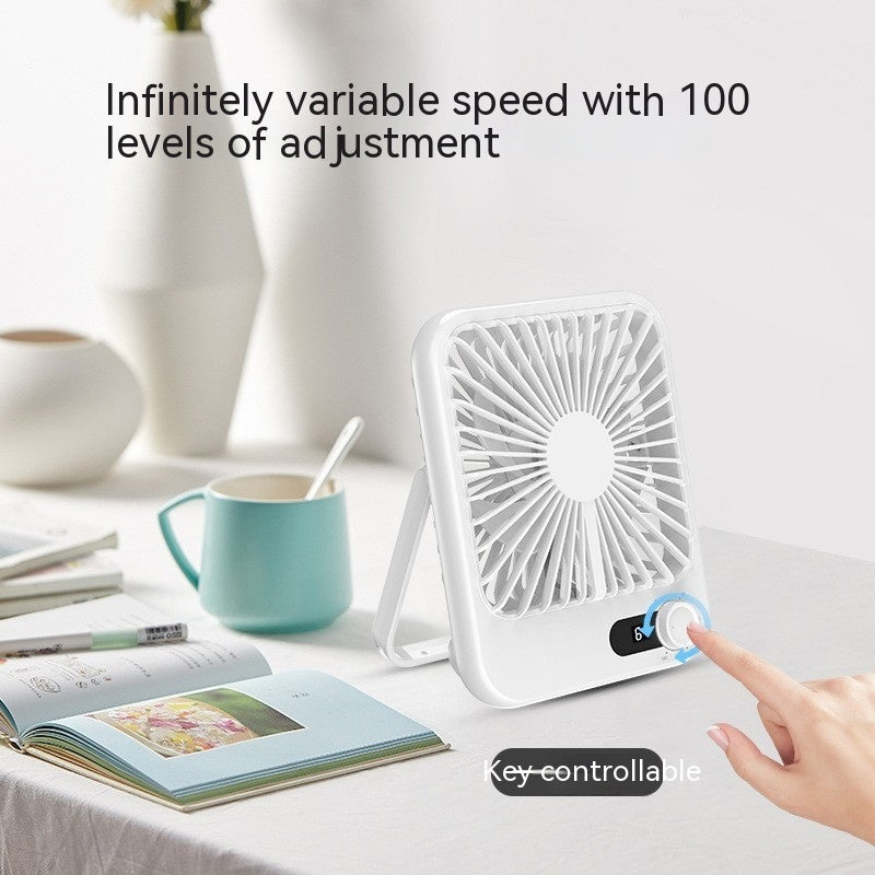 Mini-portable Fan Ultra-thin Desktop Office And Dormitory Mute Fan