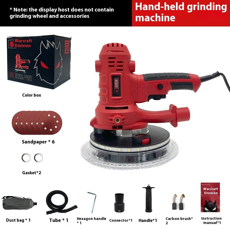 180mm Handheld Wall Grinding Machine Lamp With Red