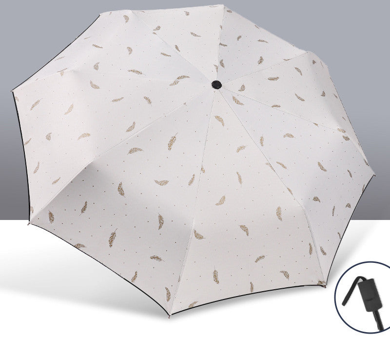 Automatic Umbrella Female Rain Or Shine Folding Umbrella Sun Umbrella Sun Protection