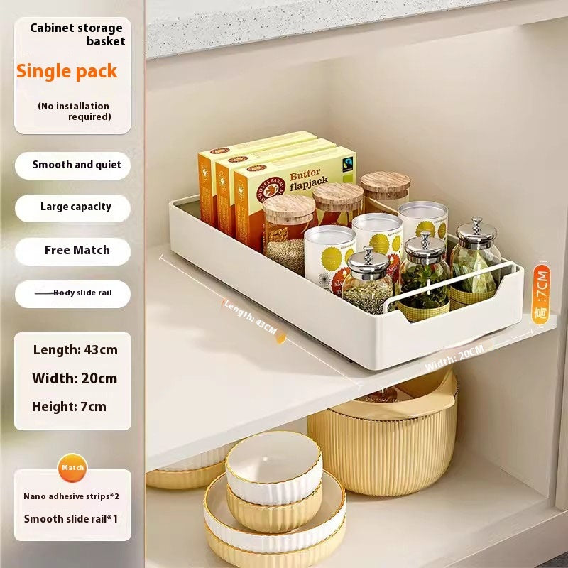 Punch-free Kitchen Pull-out Rack