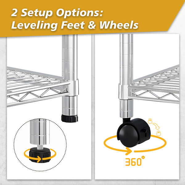 Adjustable Interlayer Spacing Six Layer Segmented Display Rack