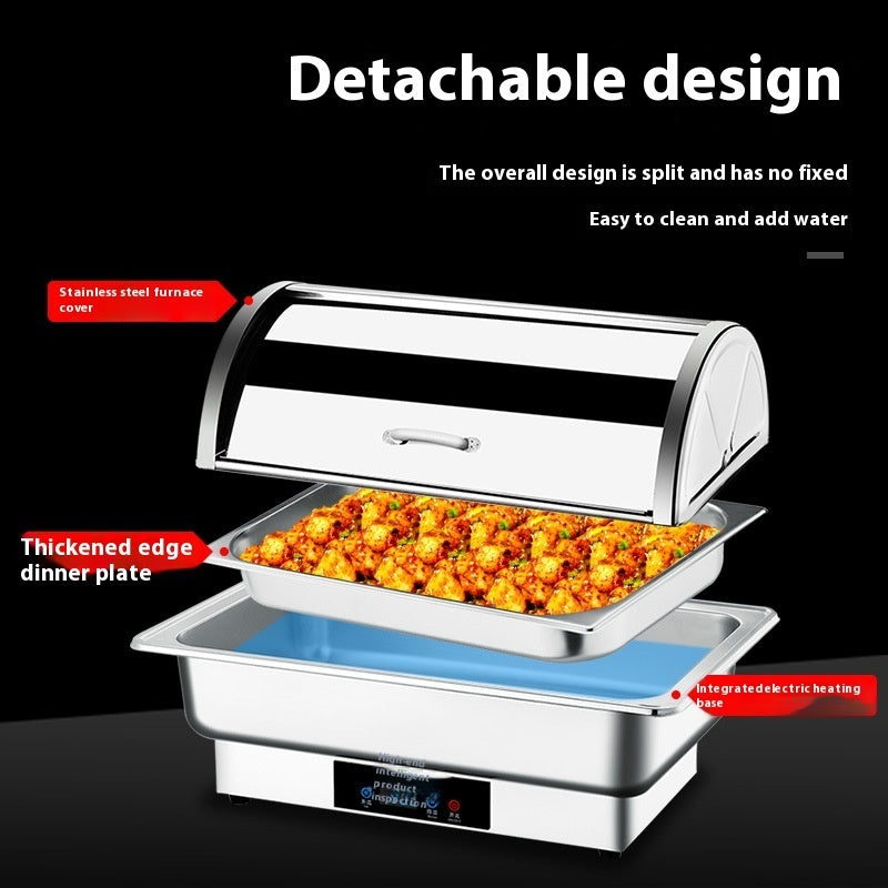 Stainless Steel Buffet Stove Electric Heating Touch Control Thermostat Dining Stove