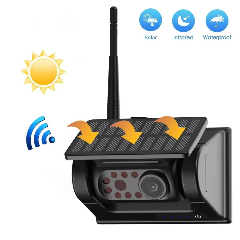 HD Wireless Solar Magnet Rearview Camera With AHD 5-inch Rear View Monitor