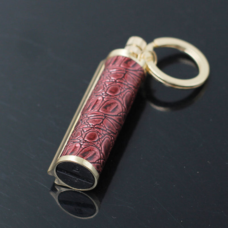 Creative Metal Keychain Lighter Wild Fire Ten Thousand Times Use Kerosene Lighters Gifts For Men