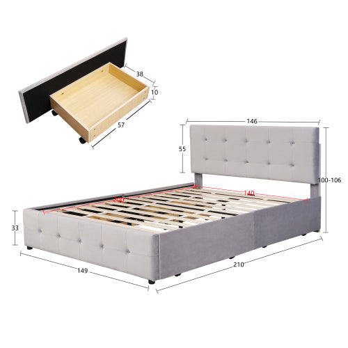 Hautfreundliches Doppelbett Aus Samt