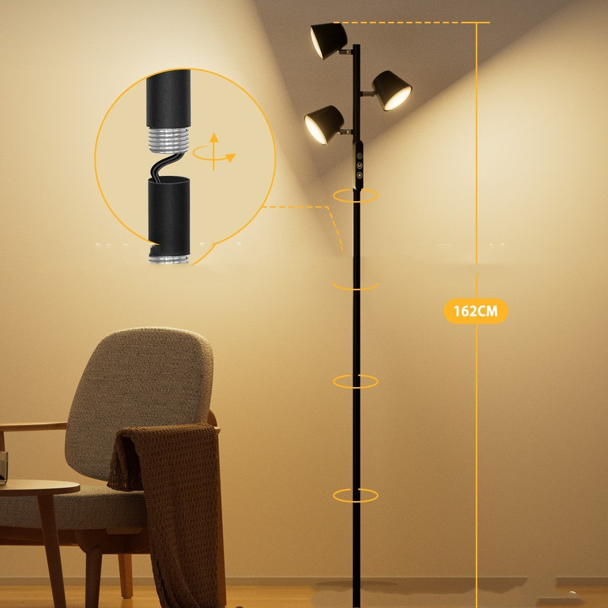 Remote Control Touch 30W Floor Lamp