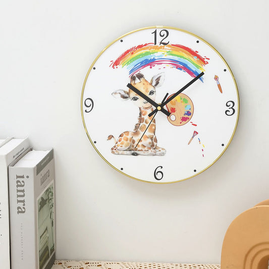 Cartoon Series Quiet Wall Clock For Home Decoration