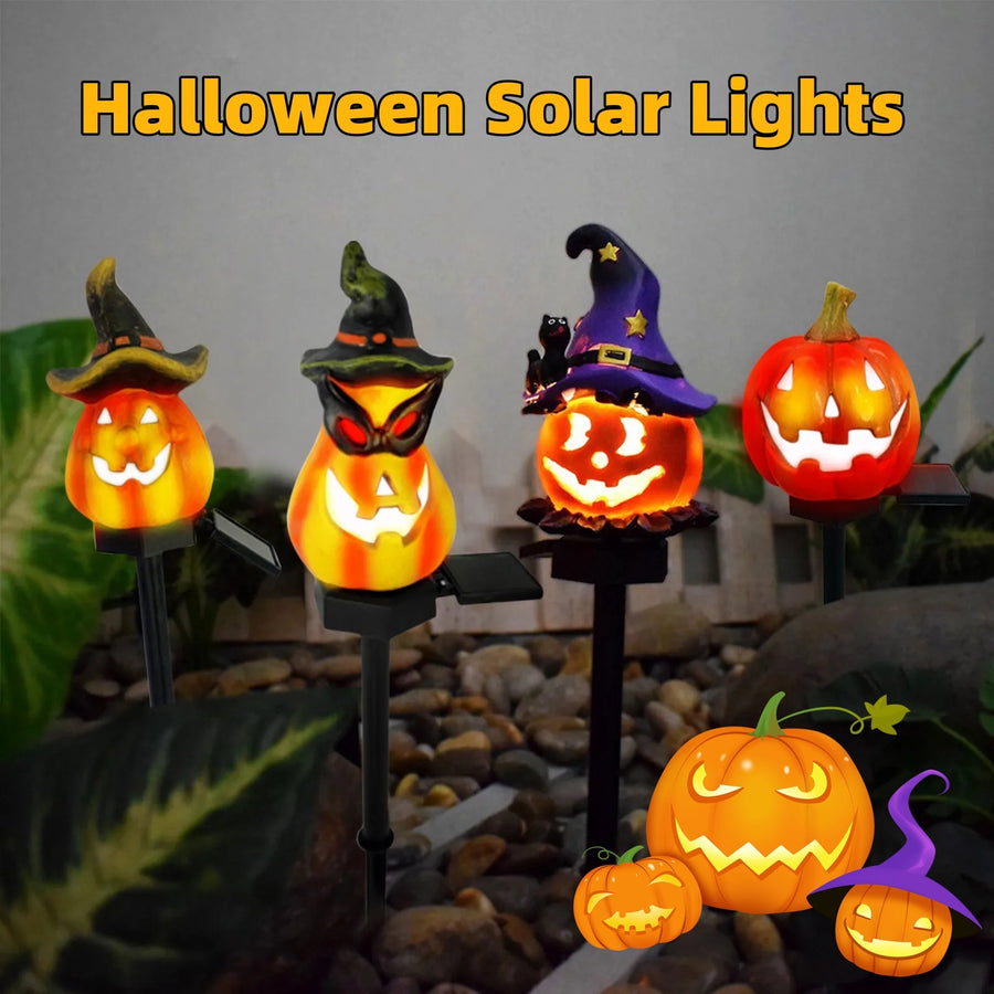 Solar-Halloween-Kürbis