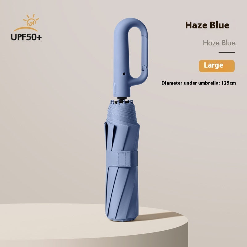 Dual-purpose Automatic Buckle Umbrella Aluminum Bone Folding Business Umbrella