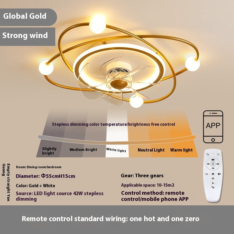 Modern Minimalist Ceiling Fan Lamp Invisible