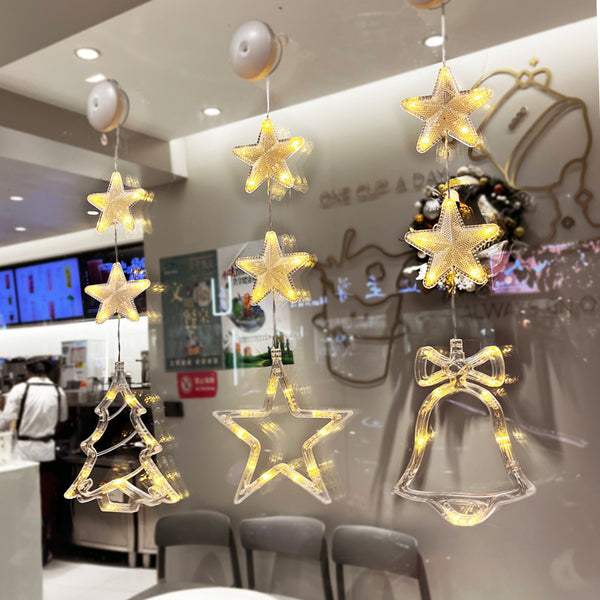 3 piezas de luces LED navideñas