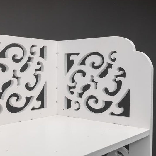 WPC - 5 Layers Carved Shoe Rack - A - 42X24X80cm