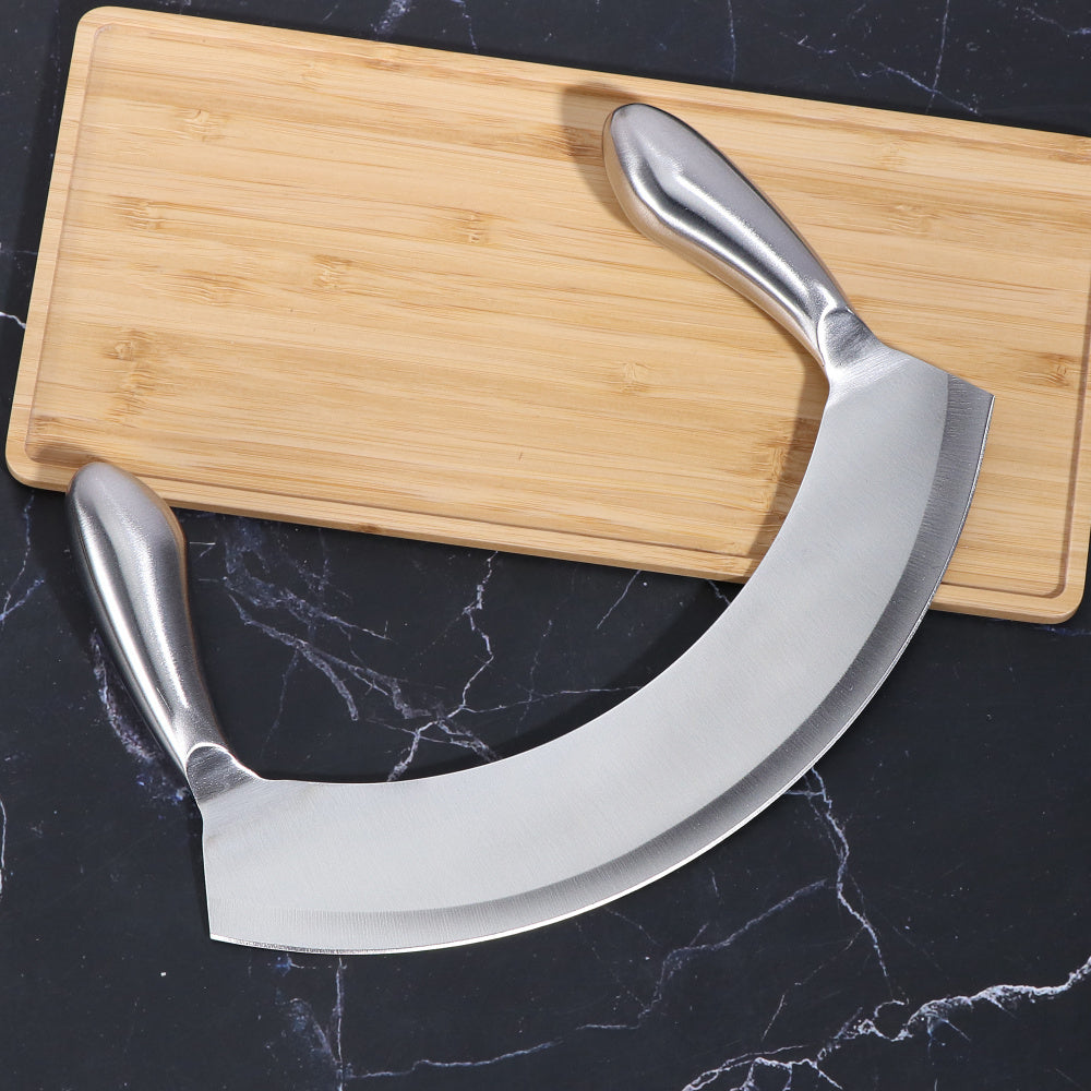 Double Handle Swing Stainless Steel Bread Knife
