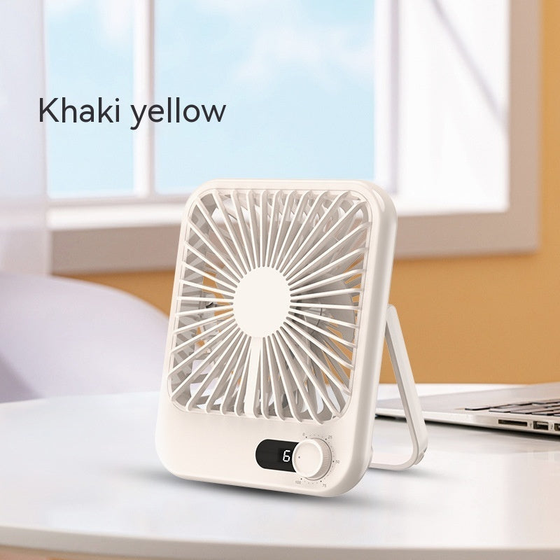 Mini-portable Fan Ultra-thin Desktop Office And Dormitory Mute Fan