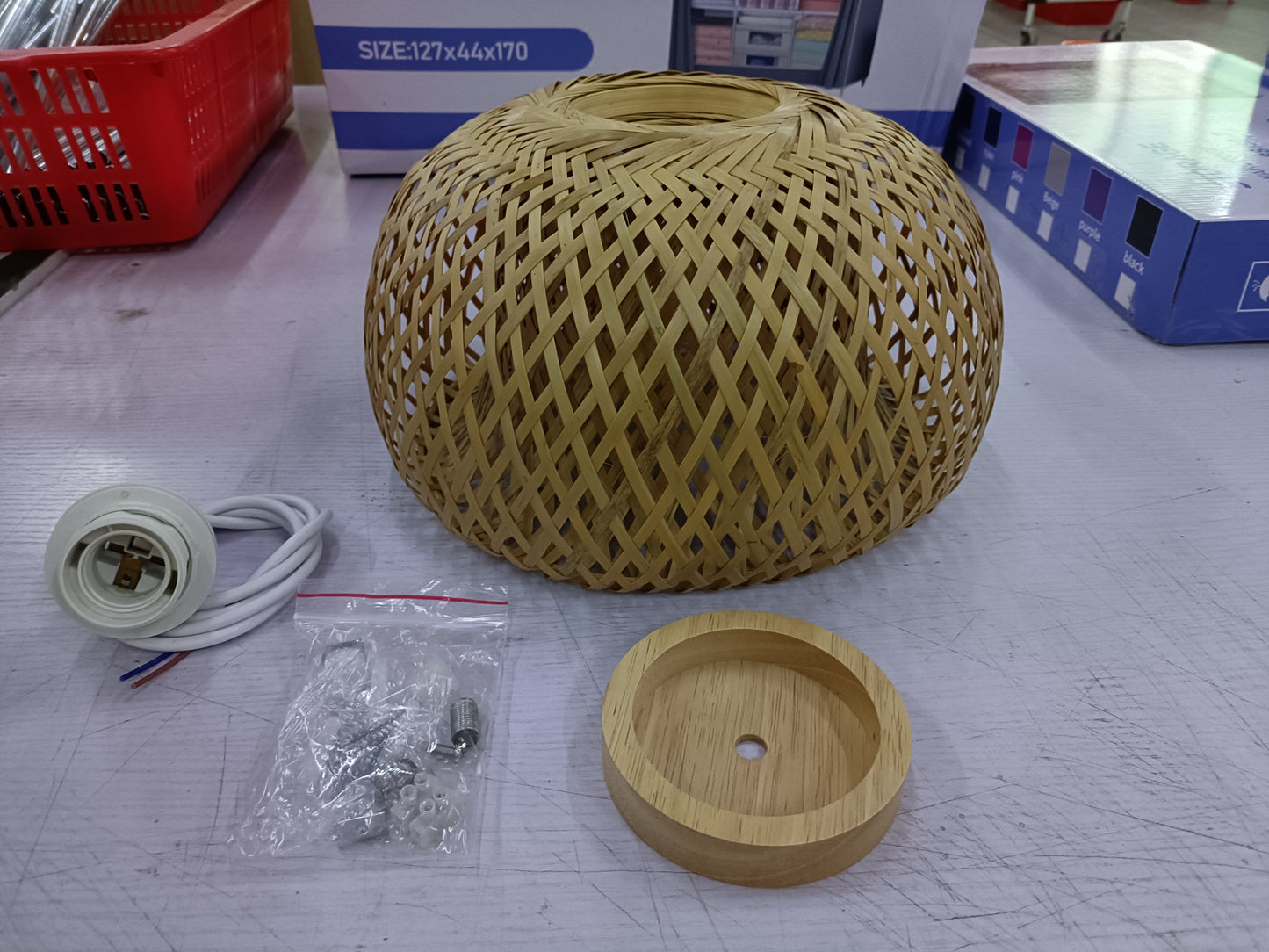 Bamboo Woven Simple Japanese Creative Pastoral Chandelier