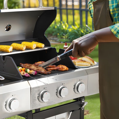 Stainless steel gas grill