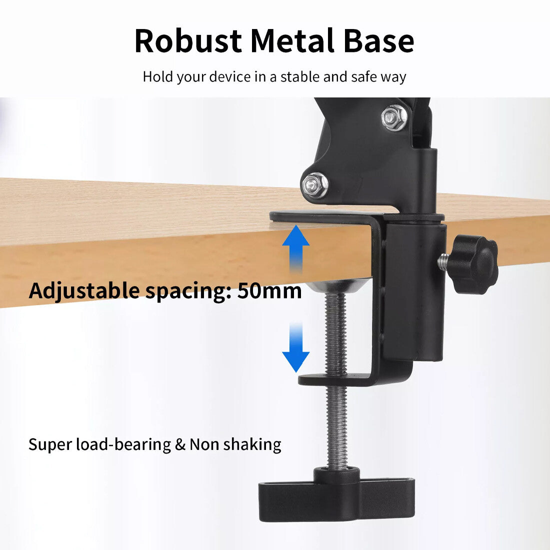 NEW 360 Long Arm Lazy Tablet Stand IPad Phone Holder Mount Clamp Bed Table Overhead UK