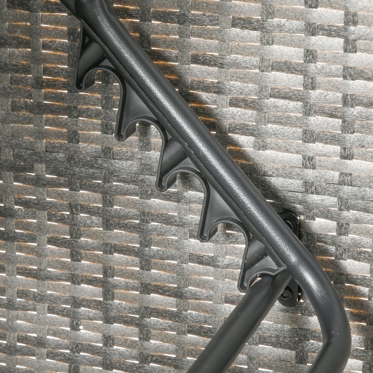 4 Piece Adjustable Canopy Outdoor Sofa Set w/ Height Adjustable Coffee Table & Cushions