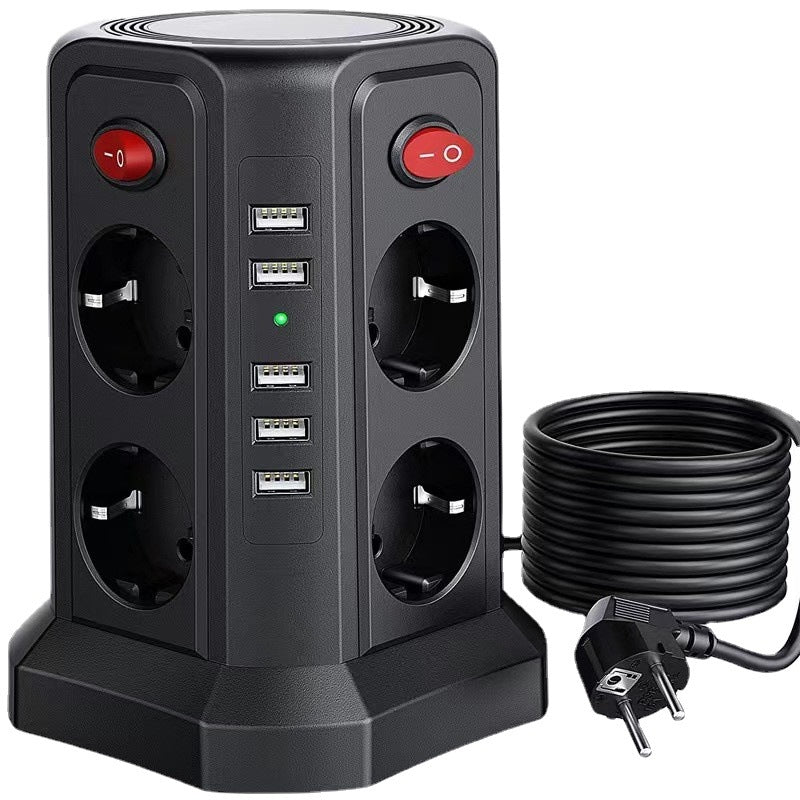 Desktop Socket European Standard 4 USB Socket Board