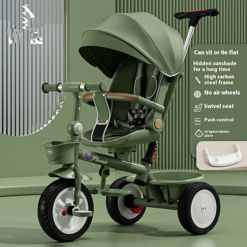 Tricycle Pedal Baby Car Children Lightweight Toy Trolley