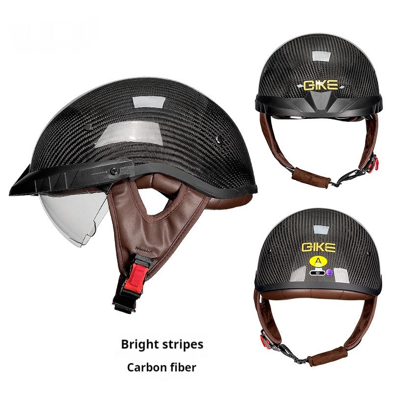 3C Carbon Fiber Half Helmet Motorcycle Helmet