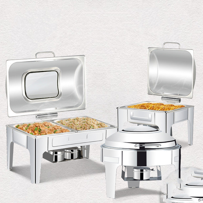 Stainless Steel Straight Leg Hydraulic Buffer Buffet Stove