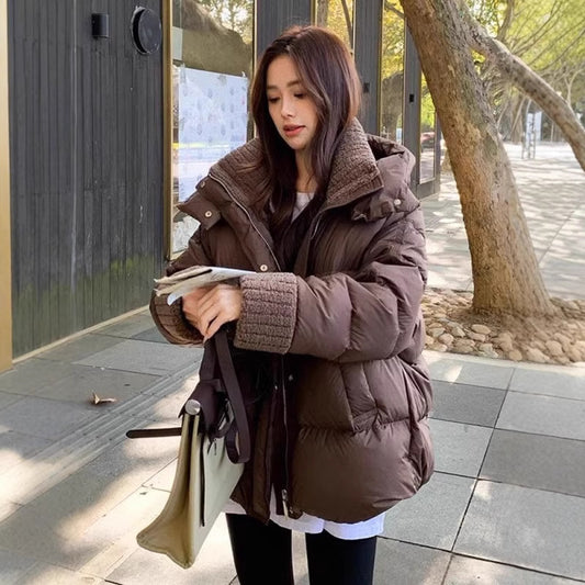 Loose And Warm Cotton Padded Jacket Thickened Coat