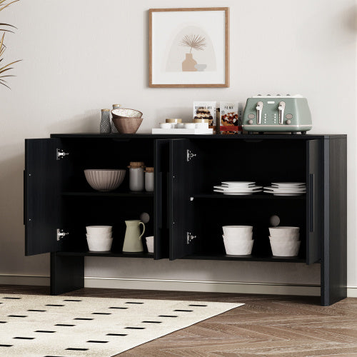 4-door Large Storage Retro Side Cabinet