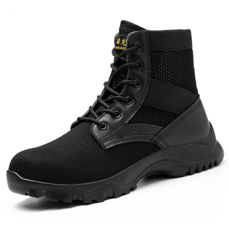 Men's Casual Breathable Anti-smashing Anti-piercing Safety Shoes