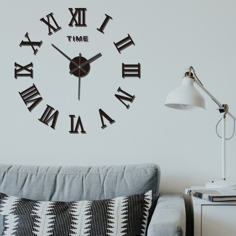 Acrylic Luminous Wall Clock Punch-free Wall Sticker