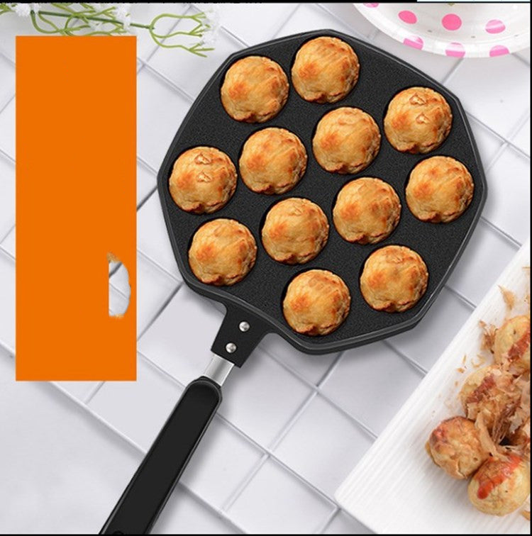 Fish Balls Quail Eggs Grill Pan Takoyaki