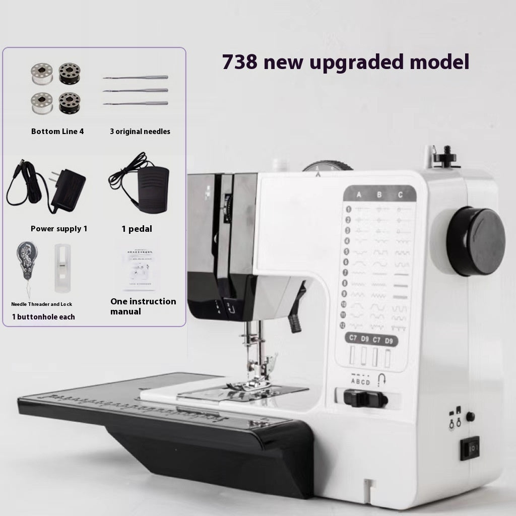 Sewing Machine Household Multi-functional Electric Desktop Automatic Sewing Machine With Expansion Board