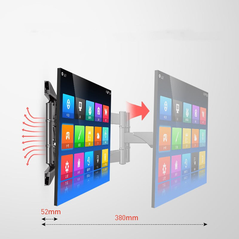 40to75 Inch Curved TV Wall Bracket Telescopic Rotation