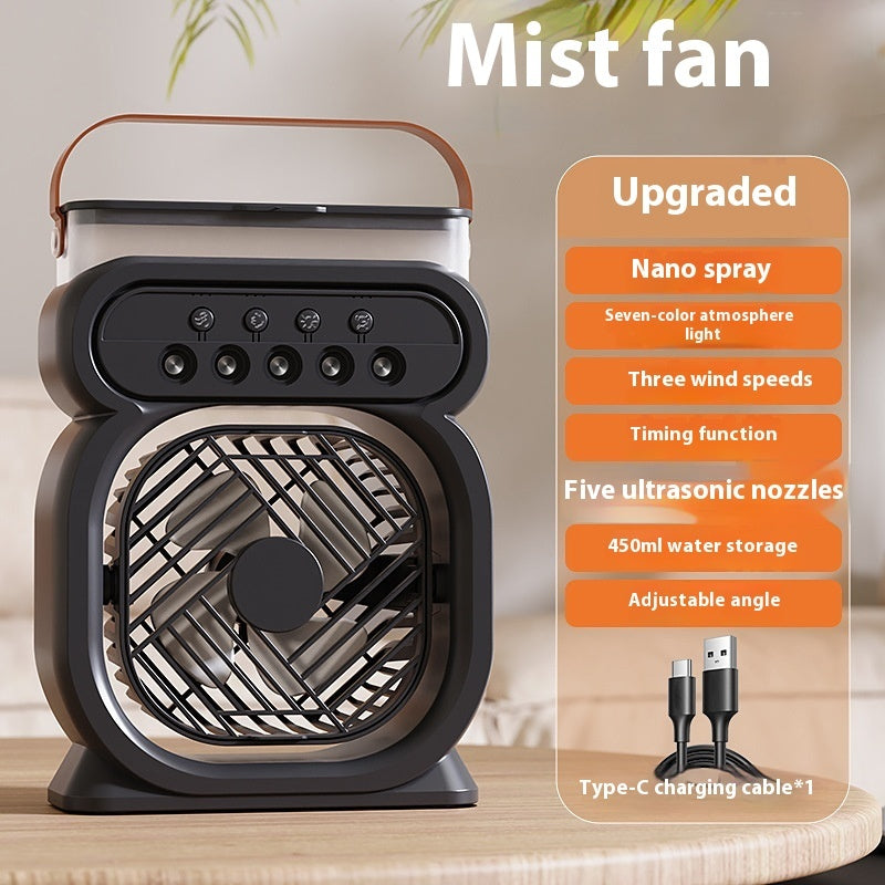 Desktop USB Small Fan Mini Spray Air Cooler