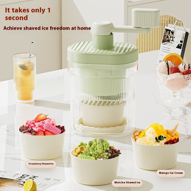 Household Hand Slush Machine Production Ice Crusher Small Manual Ice Breaker