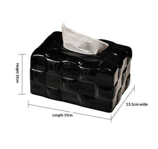 Creamy-style Creative Ceramic Tissue Box For The Living Room Coffee Table Or Dining Table