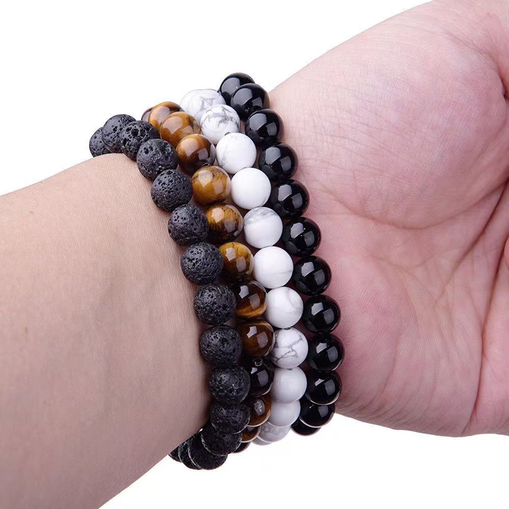 Womens Casual Natural Semi-precious Crystal Bracelet Set