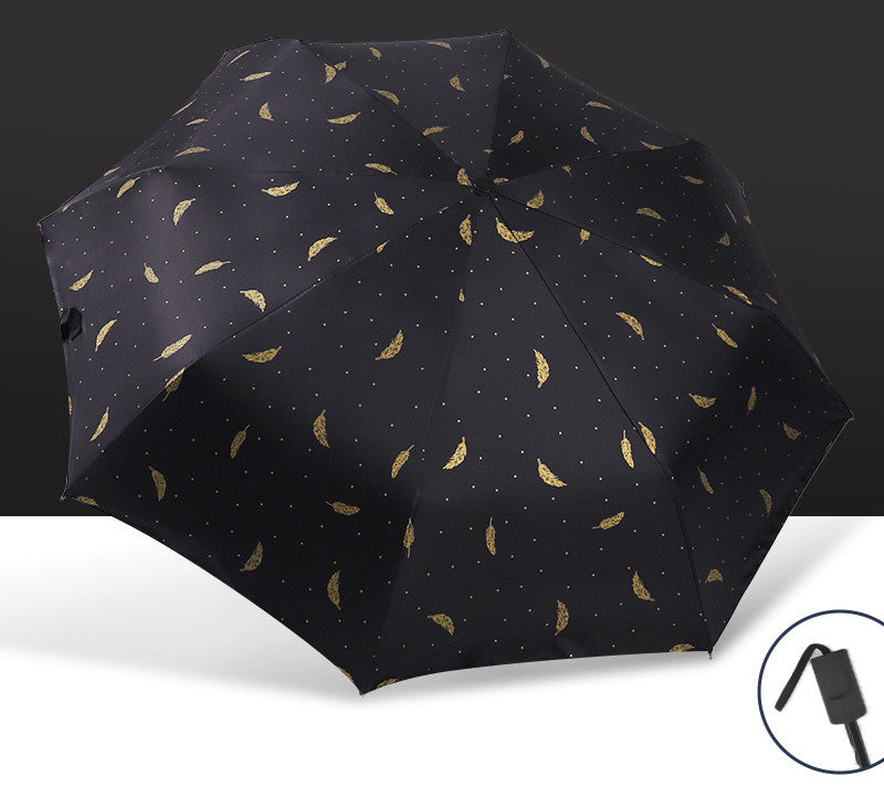 Automatic Umbrella Female Rain Or Shine Folding Umbrella Sun Umbrella Sun Protection