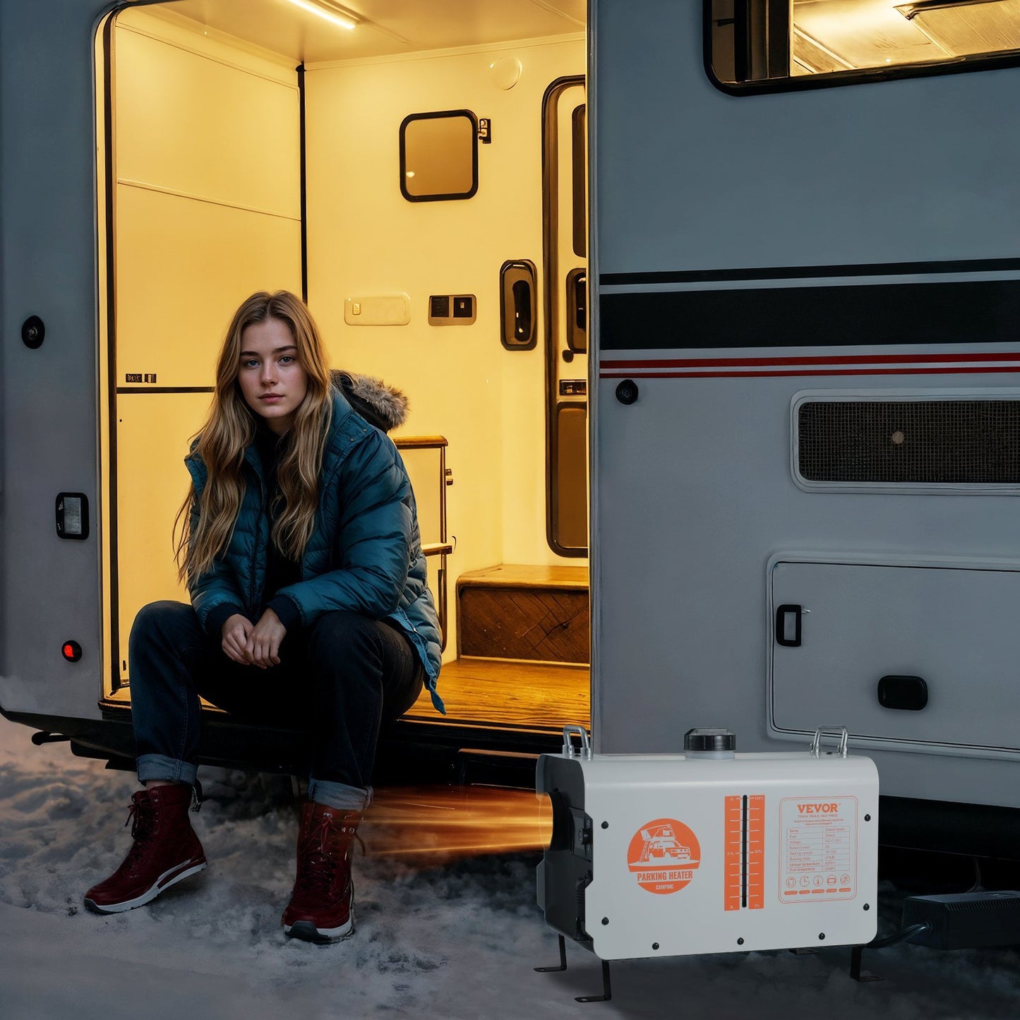 Air Heater 12V 24V 8KW Bluetooth APP Remote Control For Outdoors