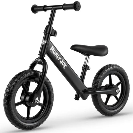 Toddler Balance Bike For 2-5 Years - Adjustable Height, 6.3LBS Lightweight & 11" Foam Tires-Black