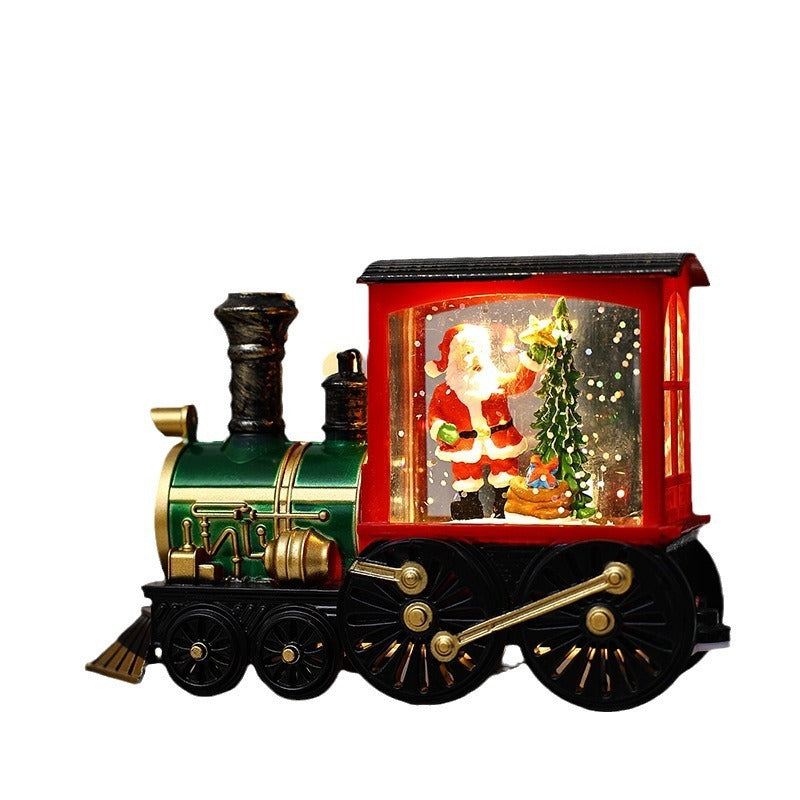 Decoración de tren de regalo de Navidad