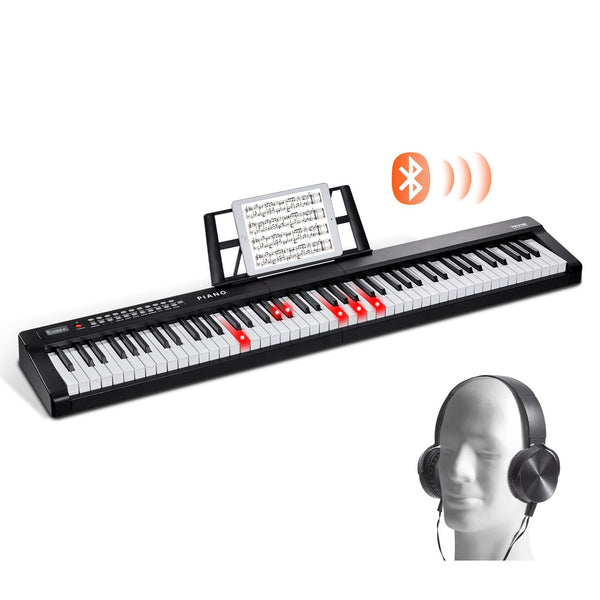 Digitales Klavier Mit 88 Tasten Halbgewichtete Tasten Tragbares Elektrisches Keyboard-Piano-Set In Voller Größe Mit 1000 Tönen Integrierten Lautsprechern