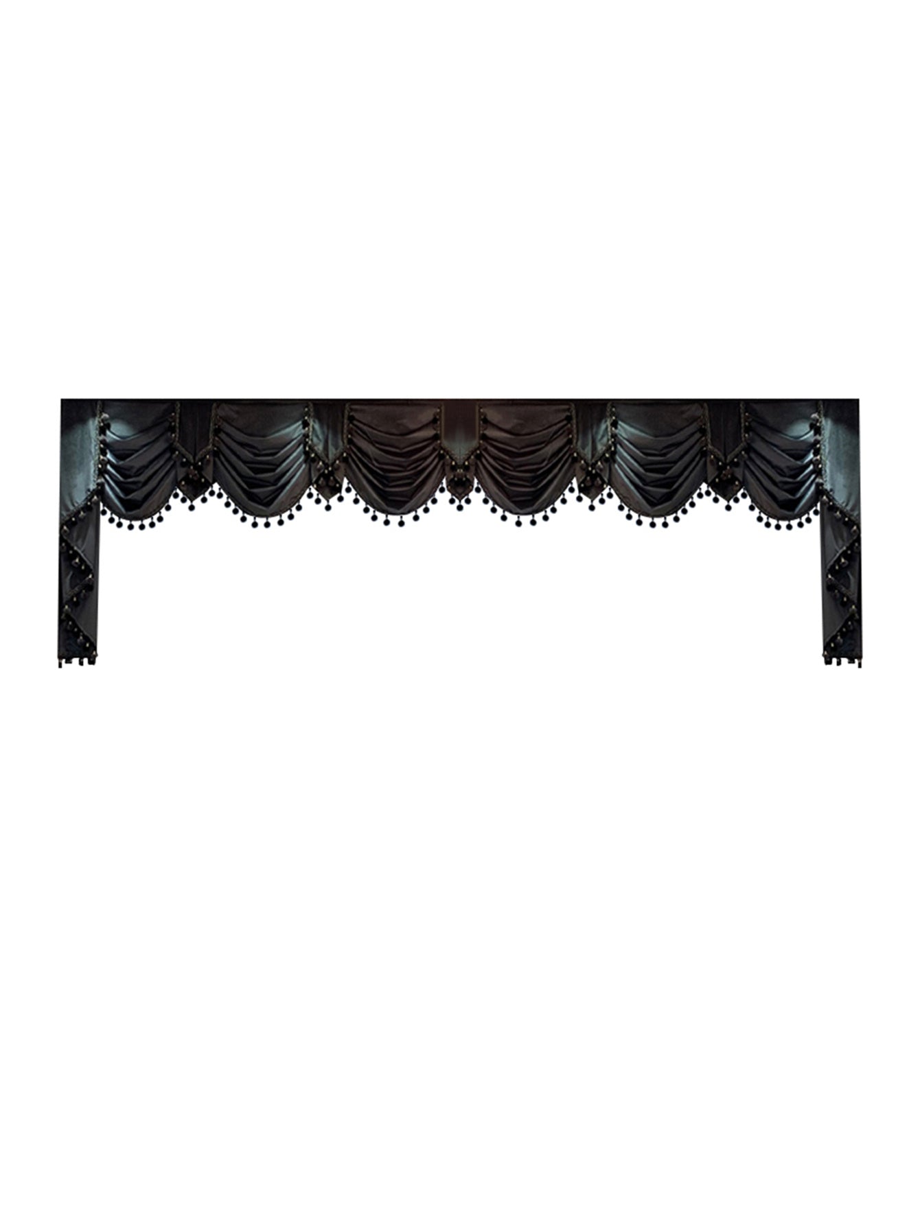 European Luxury Villa, Thick And Luxurious All-black Velvet Curtains, Living Room, Dining Room, Perfect Curtains.